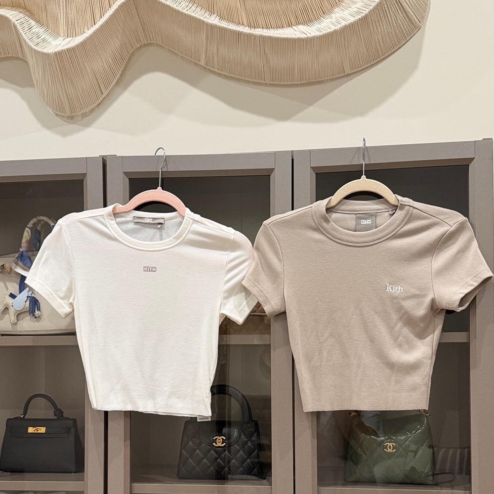 Kith Cream and Beige Tee Bundle